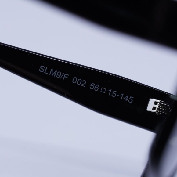 Saint Laurent SL M9/F 002 Sunglasses Shiny Black Square Frame - Picture 6 of 10